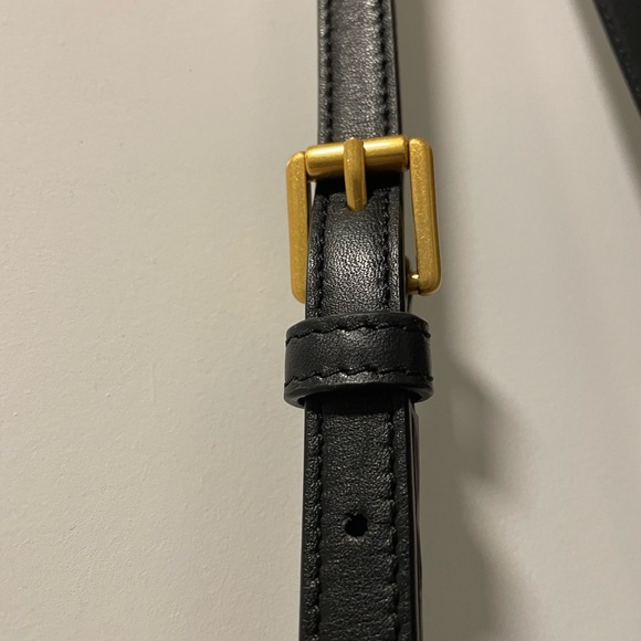 TORY BURCH JULIETTE Leather Suede Small Crossbody Black - Picture 5 of 7